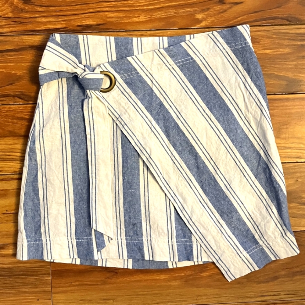 Free People Indigo mini skirt